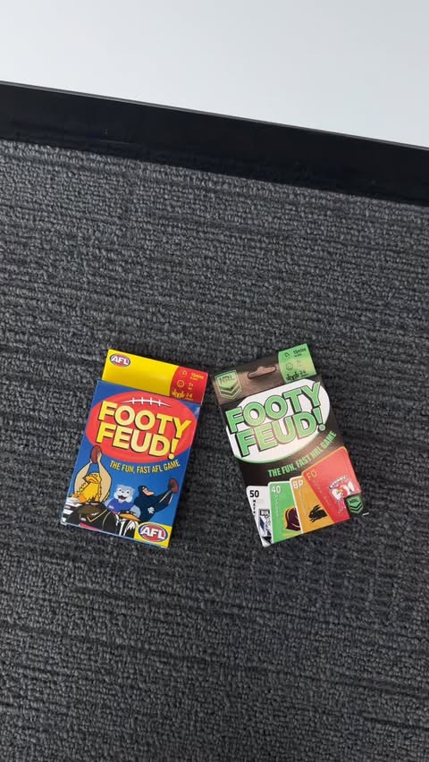 Instagram post by @erinphillips131 for rebel sport. Caption reads: We’ve been playing Footy Feud! the official @AFL....