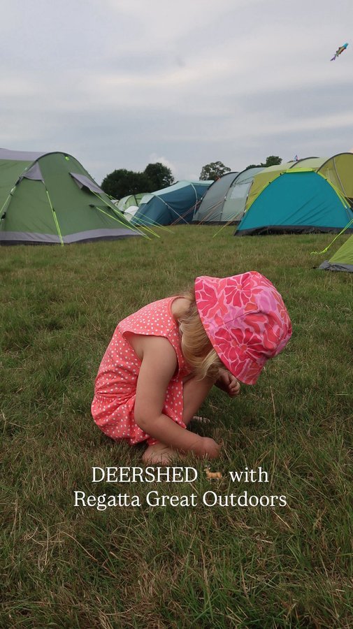 Instagram post by @__itslucy__ for Regatta. Caption reads: Ad Still on cloud nine from the magic of Deer Shed....