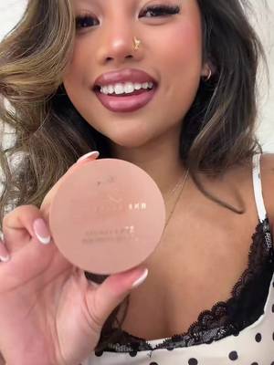 TikTok post by @louaira for HNB Cosmetics. Caption reads: @HNB Cosmetics HNB loose powder #hnb #TikTokShop....