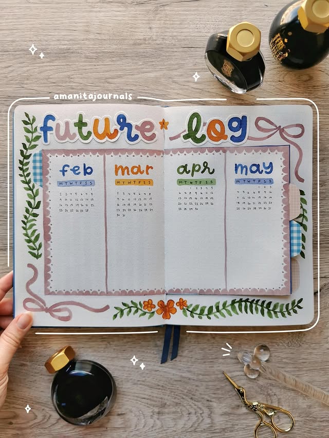 Instagram post by @amanitajournals for Ferris Wheel Press. Caption reads: 🌼 𝙵𝚞𝚝𝚞𝚛𝚎 𝚕𝚘𝚐 🌼

Here’s what’s usually....