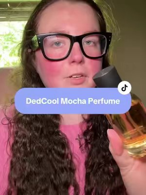 TikTok post by @thereallaurengiakas for DedCool. Caption reads: [...] #perfumetiktok #gourmandfragrance @dedcool.