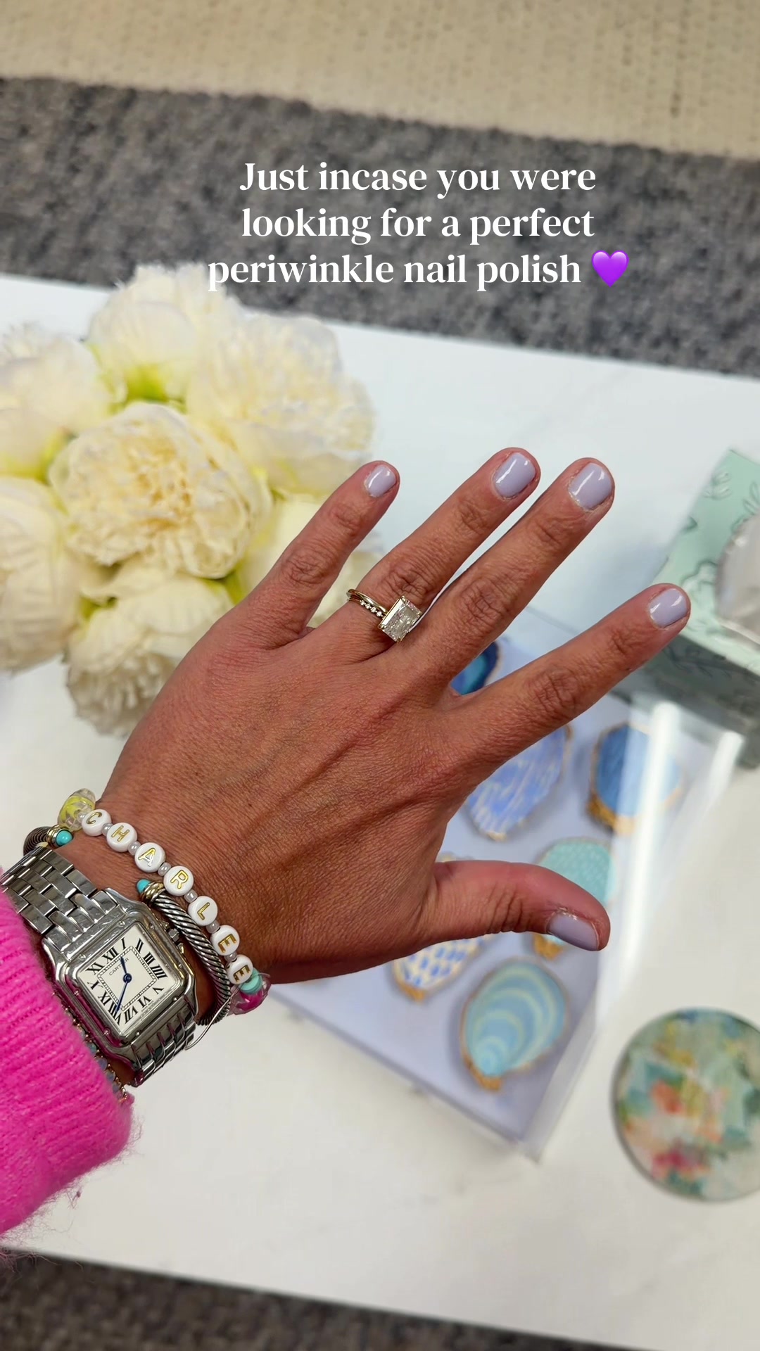 TikTok post by @she.sells.seashells12 for LONDONTOWN. Caption reads: Always been obsessed with @LondontownUSA polish.....