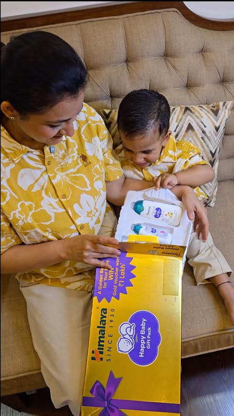 Instagram post by @storiesbyremita for Himalaya Babycare. Caption reads: [...] I’m so excited to partner with....