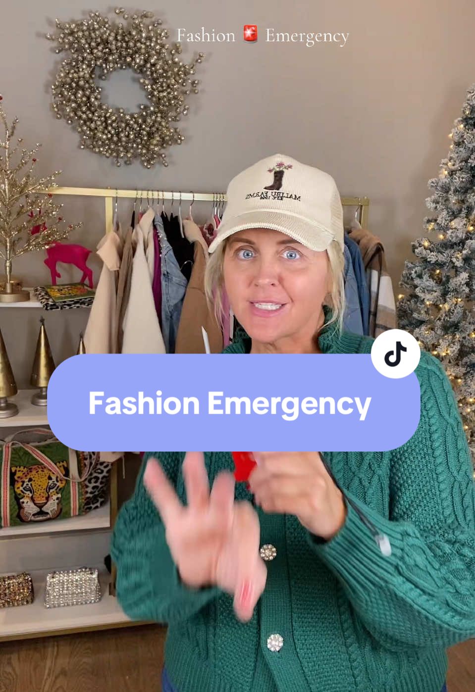 TikTok post by @thenashvilleblonde for Shop Tucky. Caption reads: [...] Emergency? No problem if you have a @Shop....