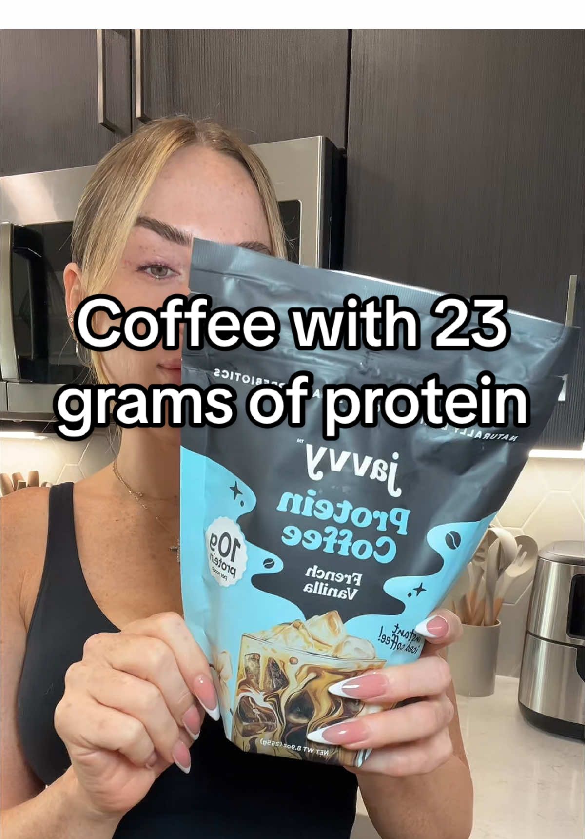 TikTok post by @japg125 for Javy Coffee. Caption reads: This coffee was so good! I’m definitely getting....