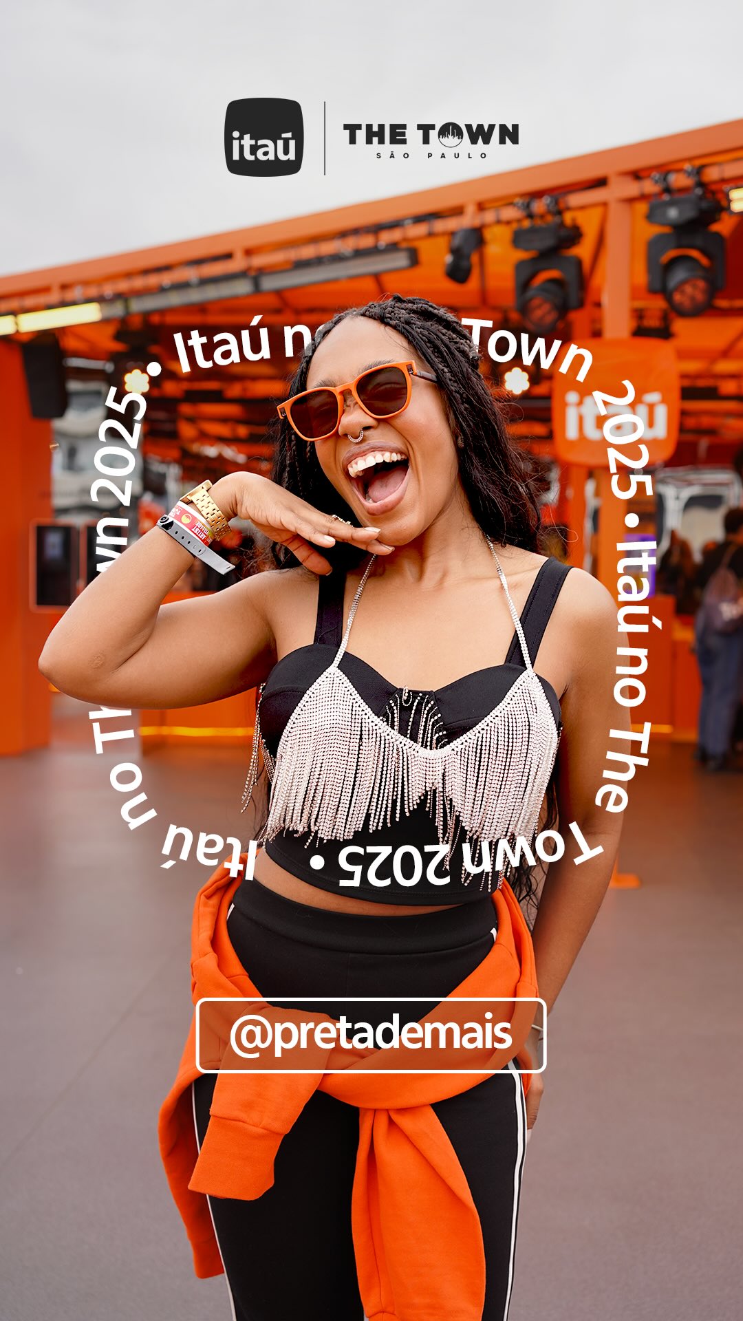 Instagram post by @pretademais for Itaú. Caption reads: Peguem as dicas da experiência diferenciada de....