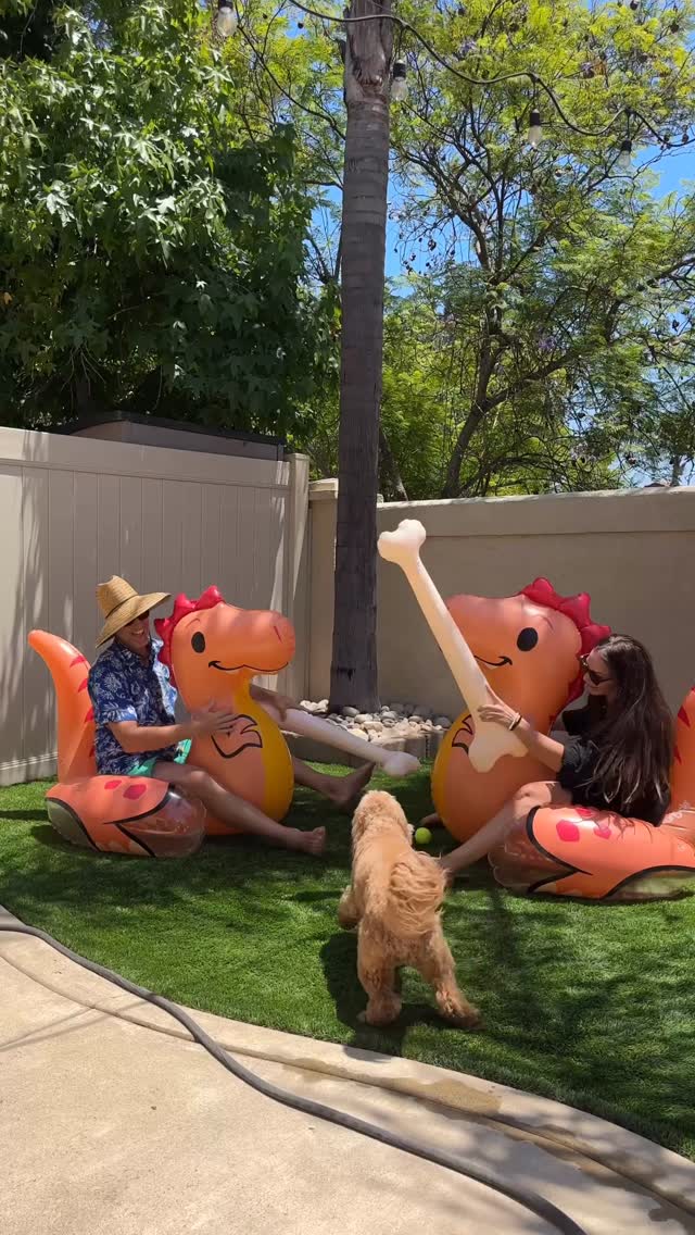 Instagram post by @sampson_the_dood for Funsicle. Caption reads: [...] backyard for summer with everything....