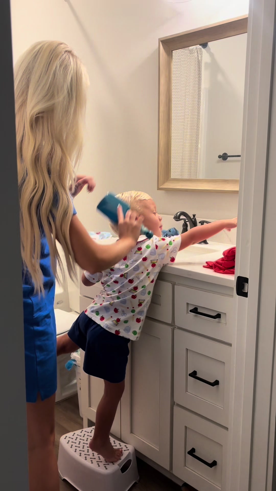 TikTok post by @maddie.newsome for Grace and Stella Russia. Caption reads: Very type B if you can’t tell🤪 His bookbag &....