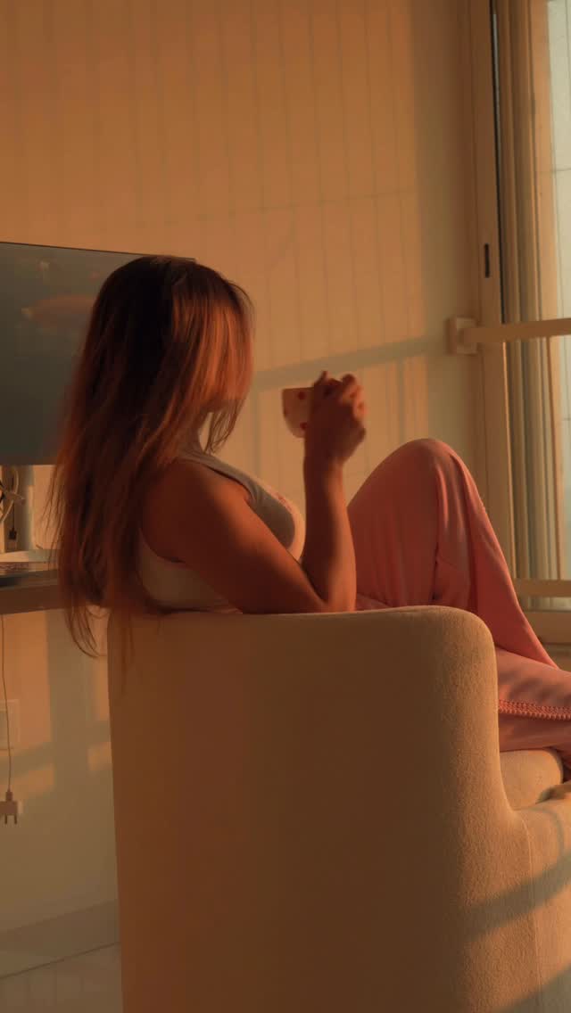 Instagram post by @candyyy.lyyy for The Artment. Caption reads: This chair isn’t just furniture — it’s my new....