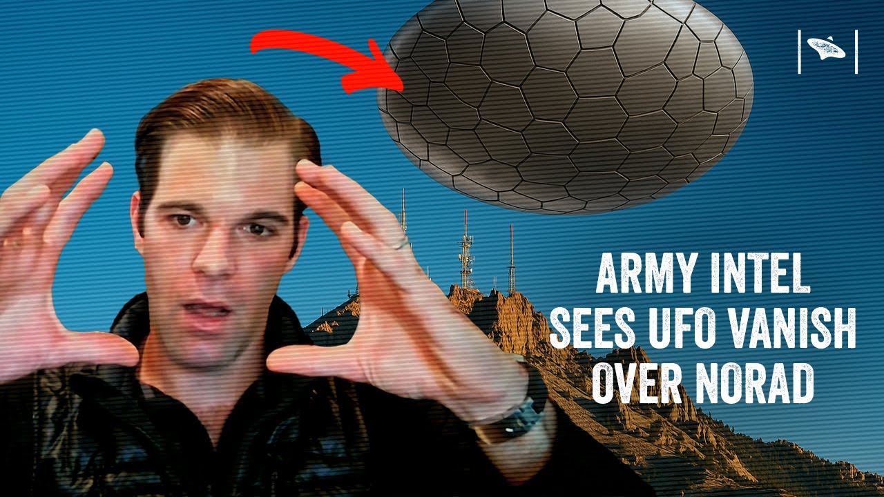 YouTube post by @ChrisLehtoF16 for OpenSea. Caption reads: Army Intel Officer Sees UFO Vanish Over NORAD |....