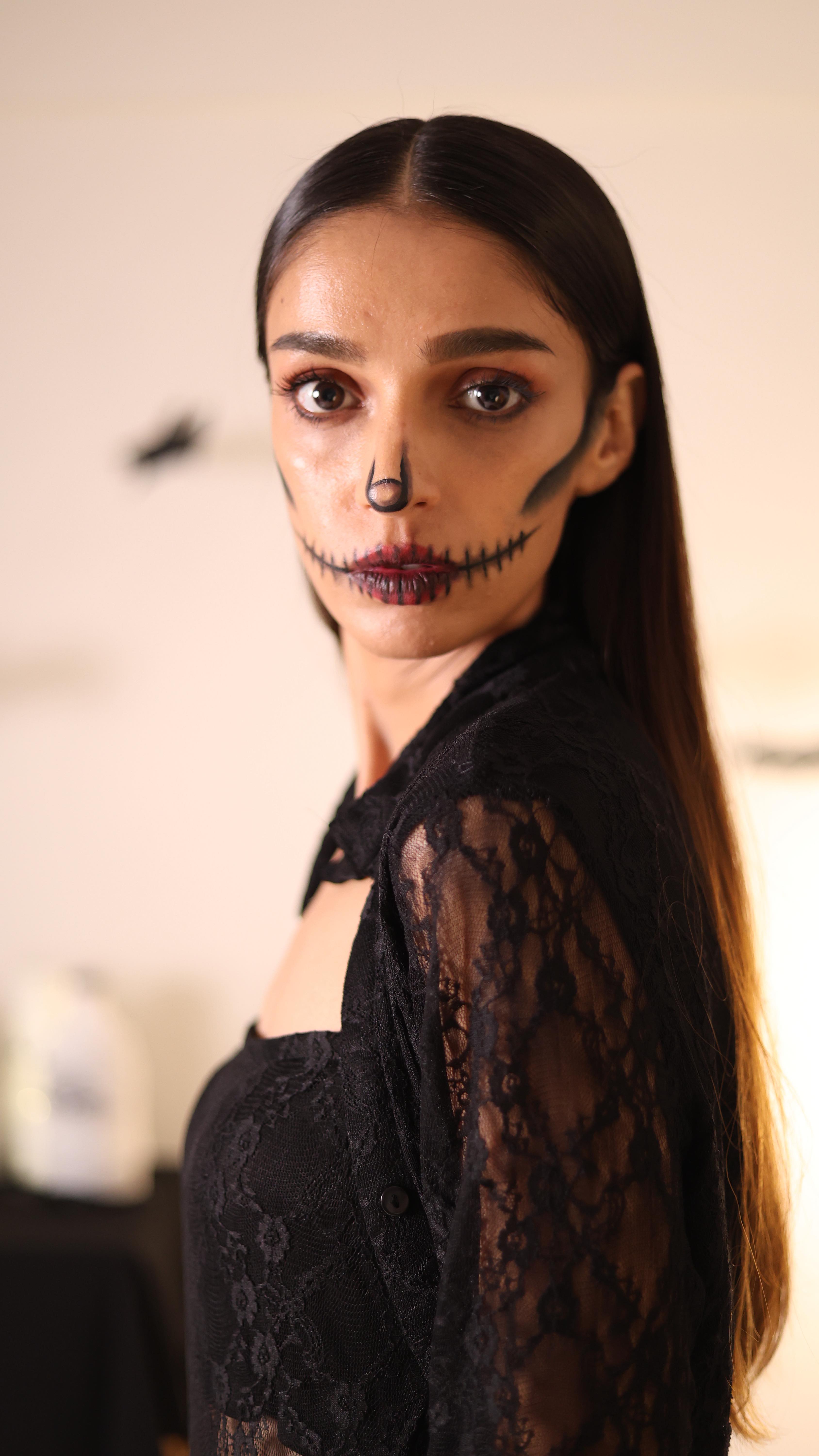 Instagram post by @_studiowest_ for Westside Stores. Caption reads: Welcome to Part 2 of unfolding my Halloween Look....