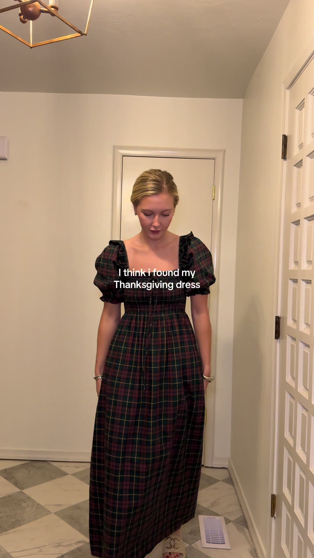 TikTok post by @tylermarchant1 for Hill House Home. Caption reads: thanksgiving outfit: ✅#hillhouse #hillhousehome....