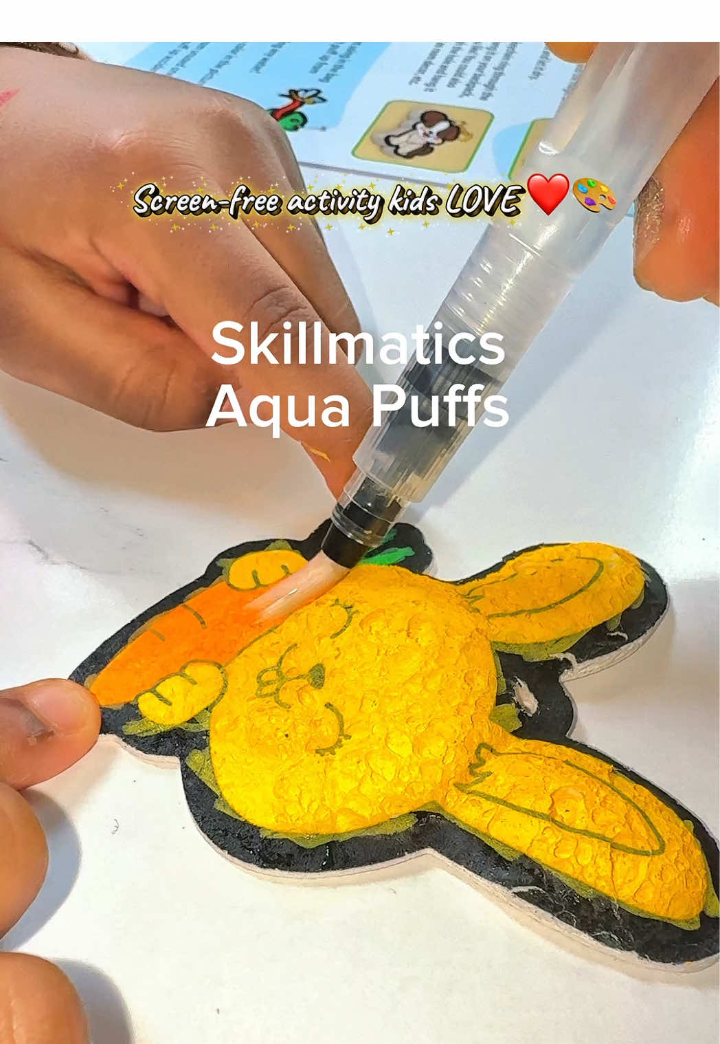 TikTok post by @louisemie_bauthes for Skillmatics. Caption reads: [...] #creativeplaytime #giftideasforkids....