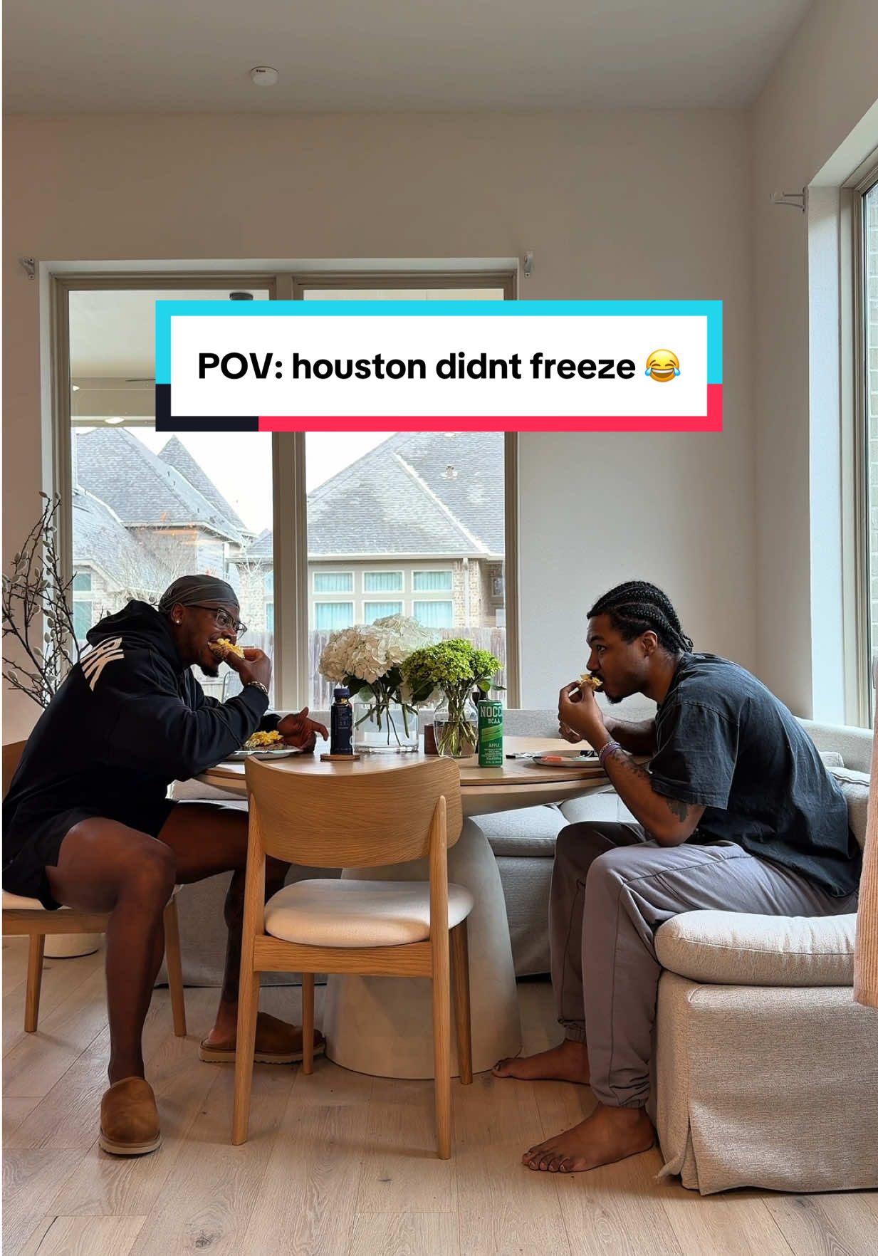 TikTok post by @swolericketts for Nocco. Caption reads: at least we ain’t overbuy groceries 😂 @NOCCO USA.