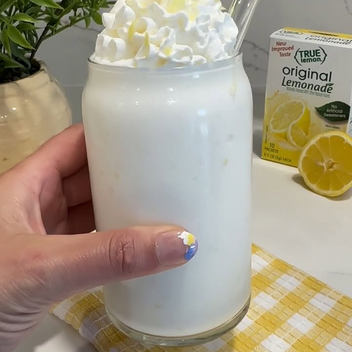 Instagram post by @dipped_tampa for True Lemon. Caption reads: [...] vanilla Greek yogurt and a stick of....