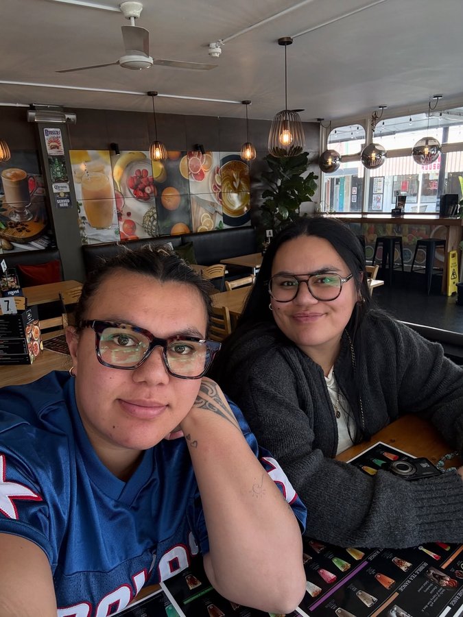 Instagram post by @talzlife_ for Oscar Wylee Eyewear. Caption reads: Forever side by side 👯‍♀️ both of us wearing....
