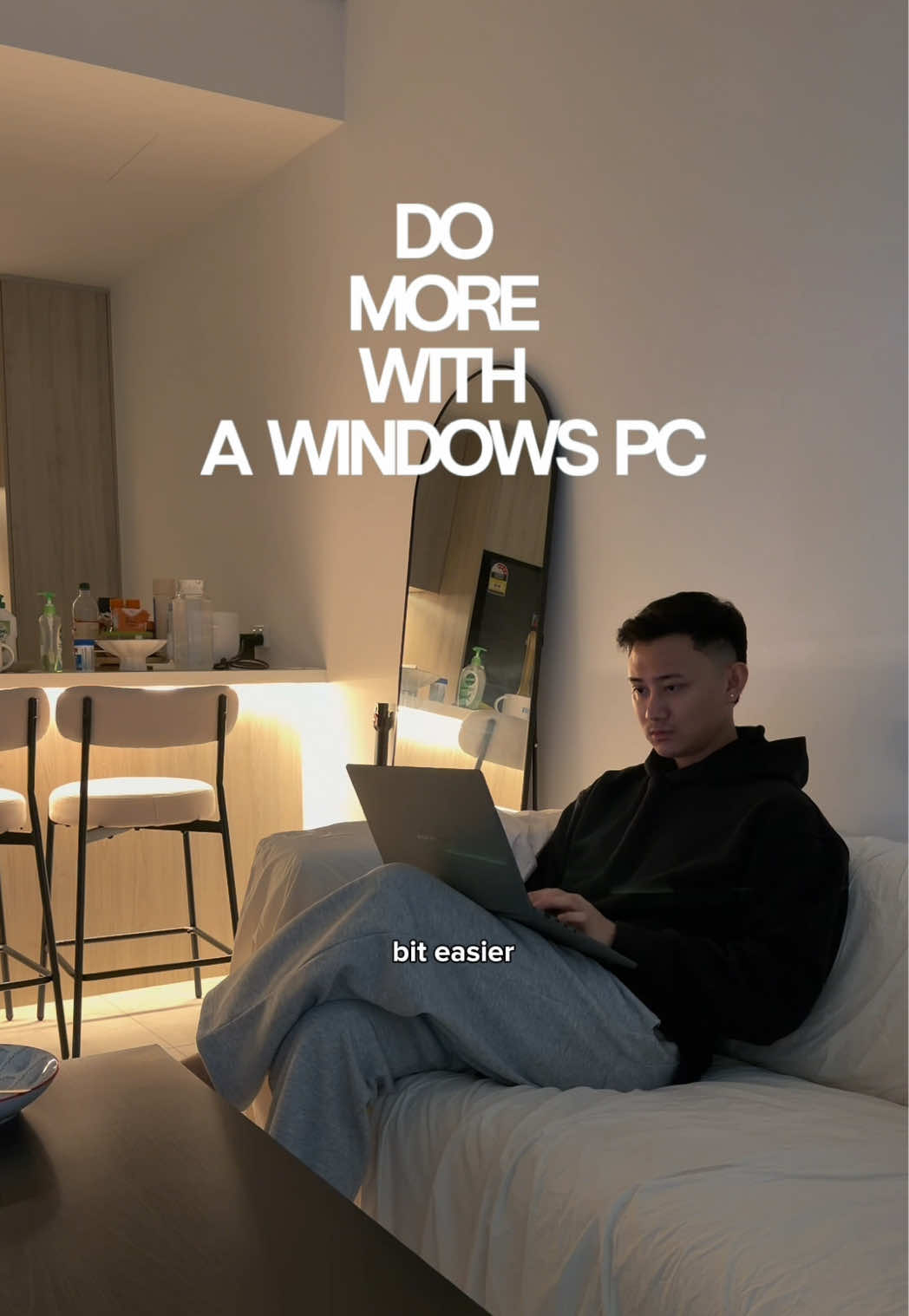 TikTok post by @ryan_dailylife for Windows. Caption reads: [...] just made life a bit easier lately @Windows....