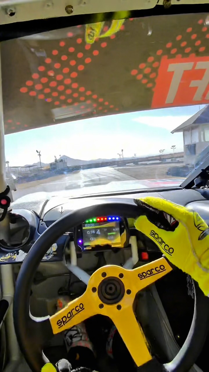 Instagram post by @federicosceriffo17 for PENNZOIL. Caption reads: I had a great testing day at @applevalleyspeedway....