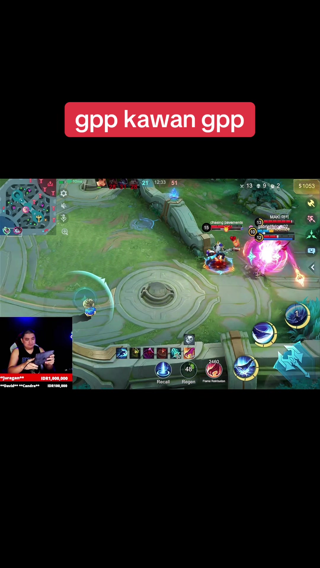 TikTok post by @edi4ria for Mobile Legends. Caption reads: Alucard Mode Maniac @mobilelegends_id #MLBBbuzz .