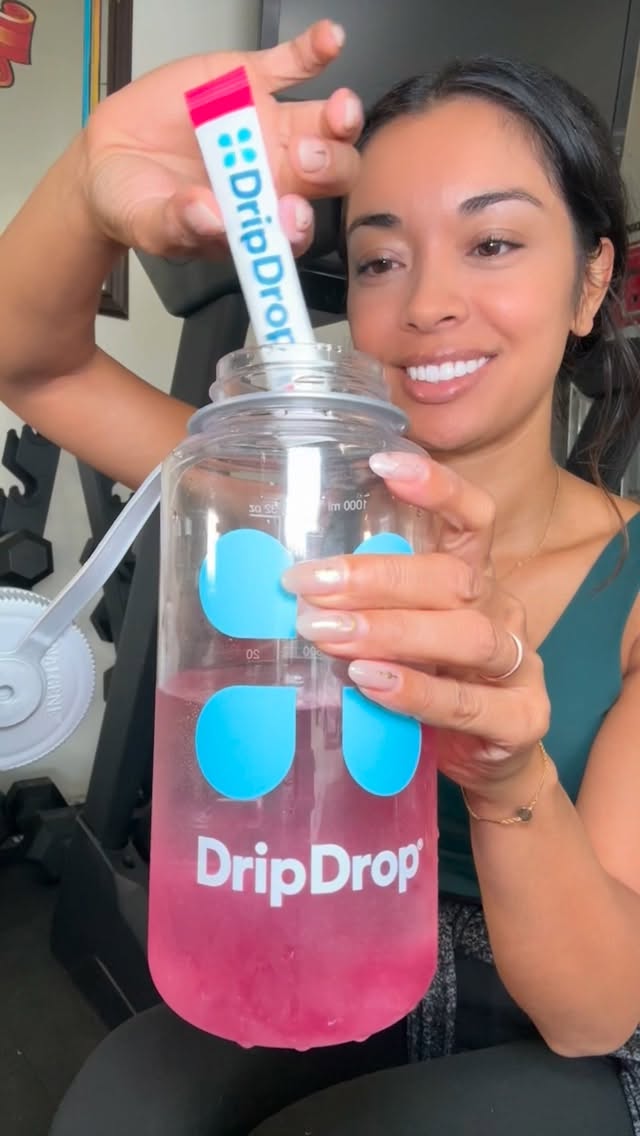 Instagram post by @anna_thenurse for DripDrop. Caption reads: From caring for patients to caring for myself,....