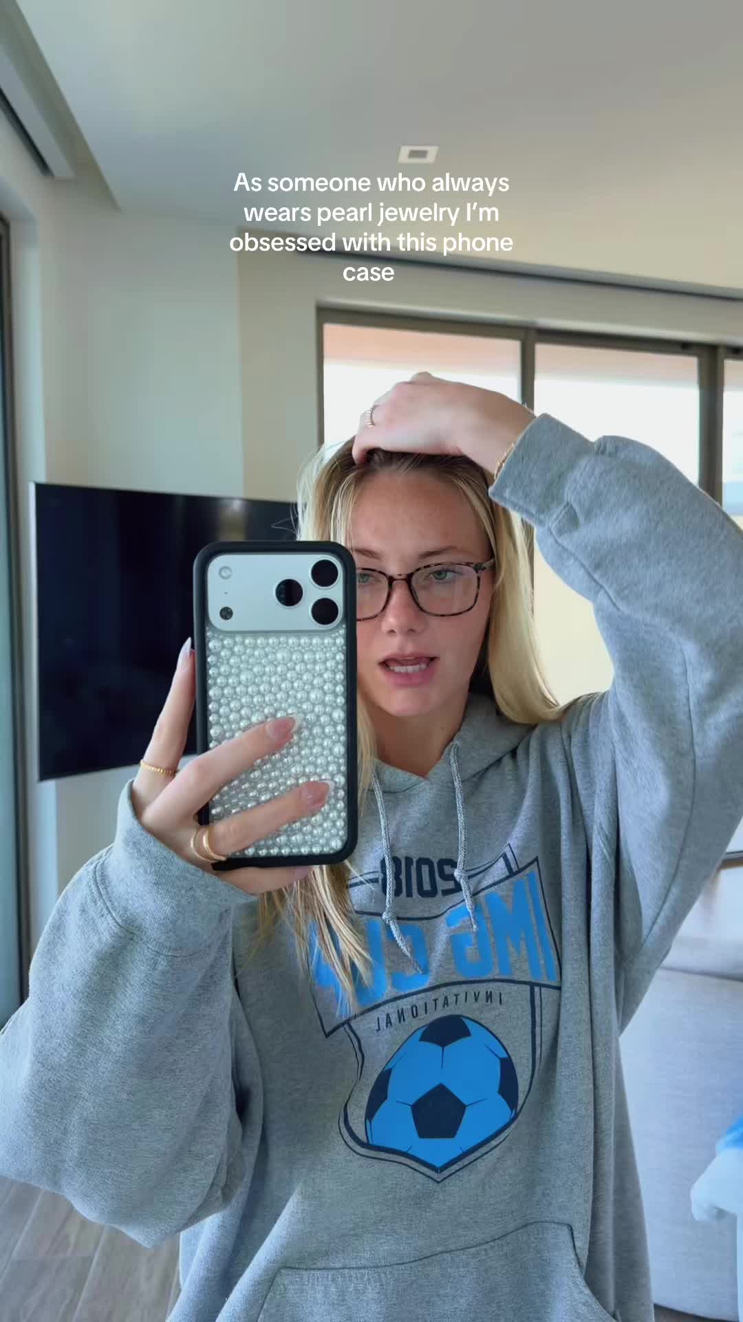 TikTok post by @destinylk14 for Wildflower Cases. Caption reads: [...] #phoneaccessories #wildflower....