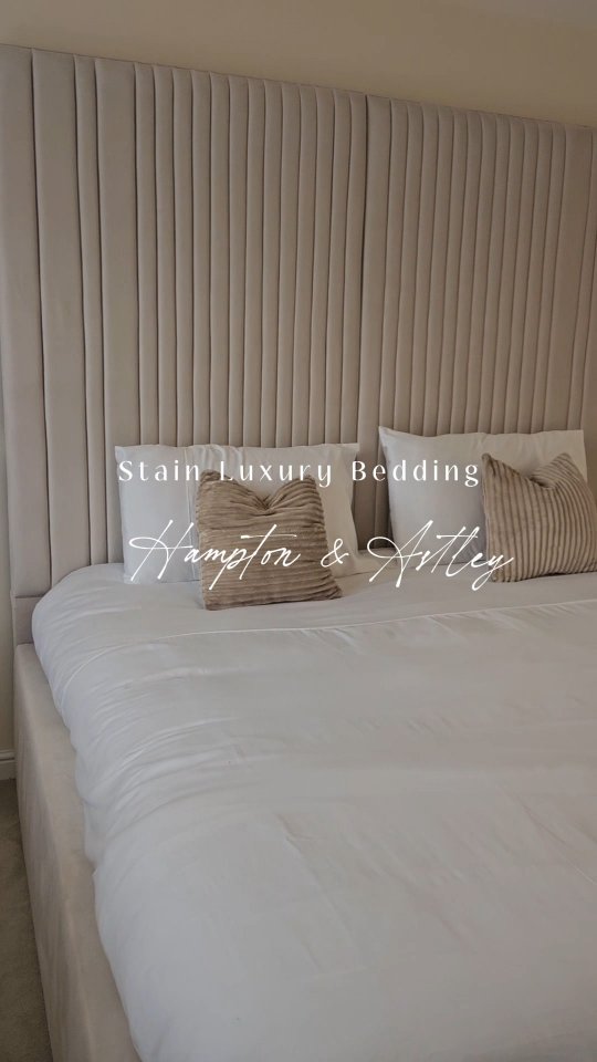 Instagram post by @simplysweethome__ for Hampton and Astley. Caption reads: AD | There’s something so indulgent about slipping....