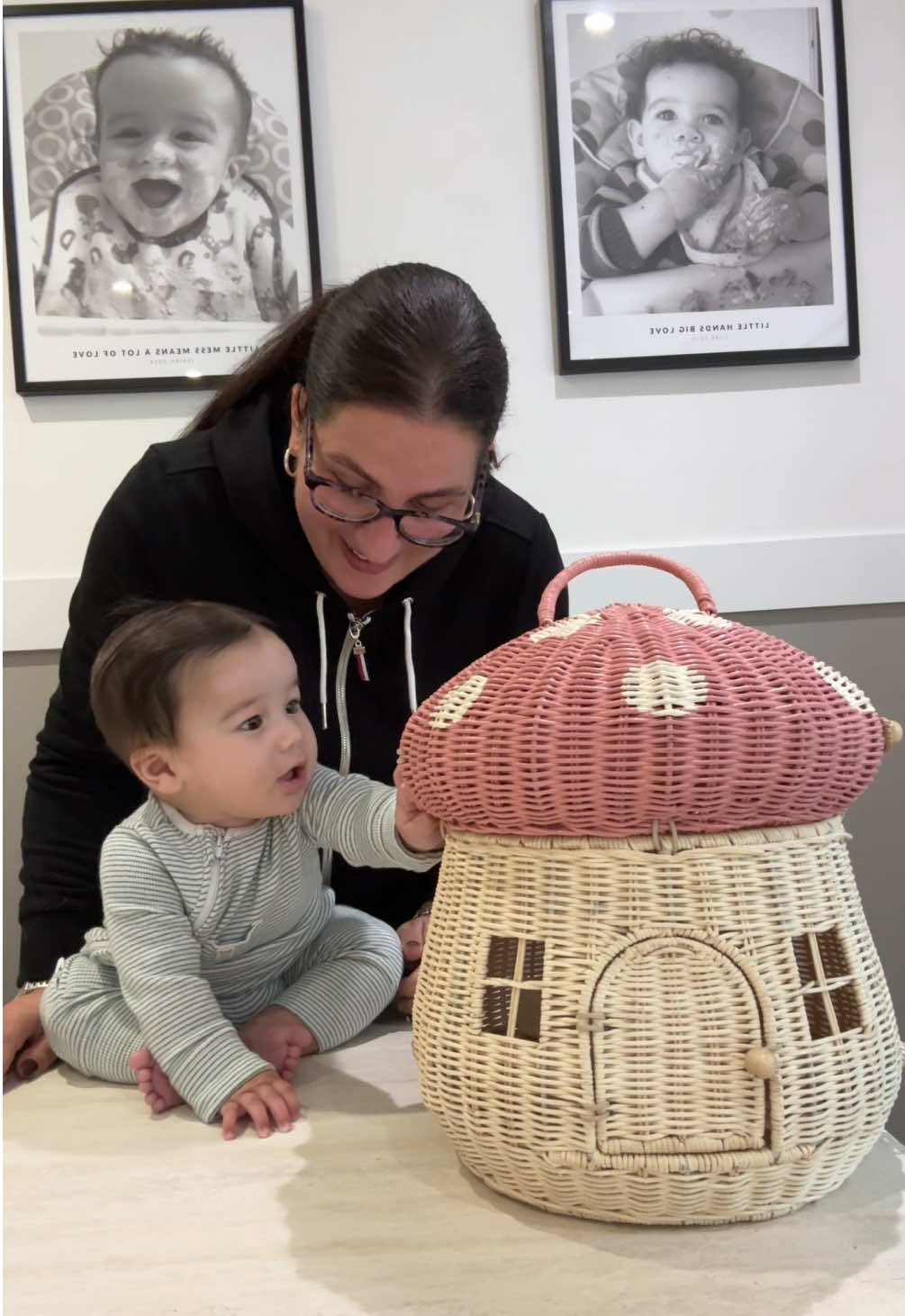 TikTok post by @modern_motherhood for Olli Ella. Caption reads: The @olliella Mushroom Dolls House 🧚‍♀️  #gifted .