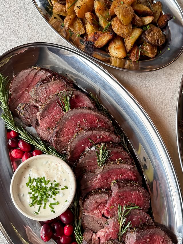 Instagram post by @kristenfaith_eats for ButcherBox. Caption reads: POV: you’re in charge of Christmas dinner....