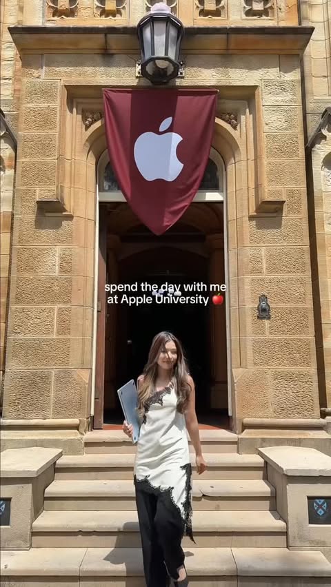 Instagram post by @sofiaqistine for apple. Caption reads: introducing the class of 2026 sydney of @apple....