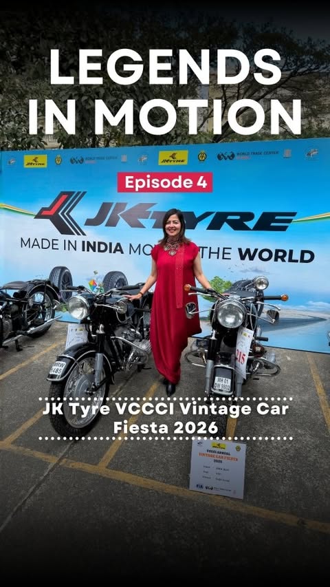 Instagram post by an influencer for JK Tyre. Caption reads: [...] 4 of Legends in Motion by JK Tyre Levitas....