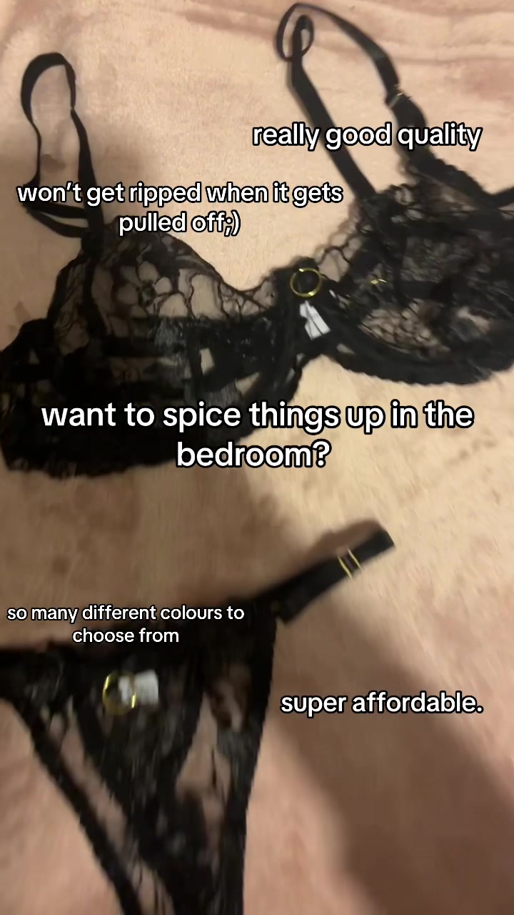 TikTok post by @pais.04 for LILIOSA LINGERIE. Caption reads: [...] different colours to choose from. @LILIOSA....