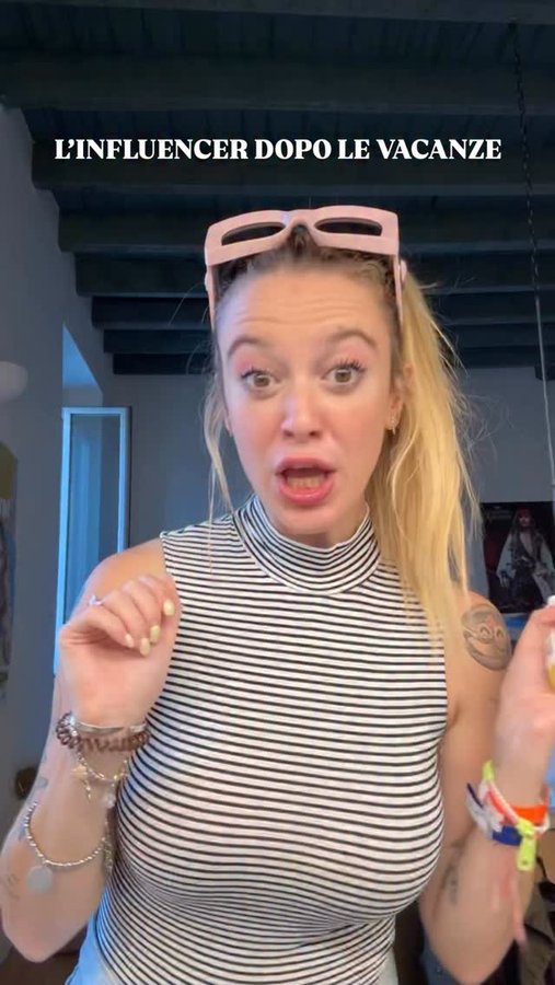 Instagram post by @ginevrafenyes for Garnier. Caption reads: almeno c’è un lato positivo della fine....