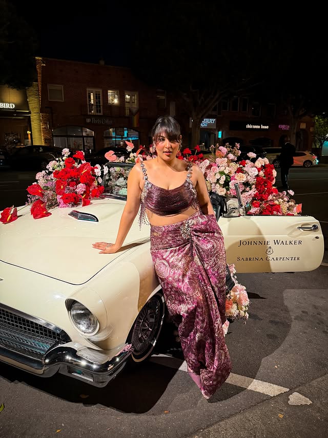 Instagram post by @sakshisindwani for Johnnie Walker. Caption reads: [...] weekend was such a celebration with....