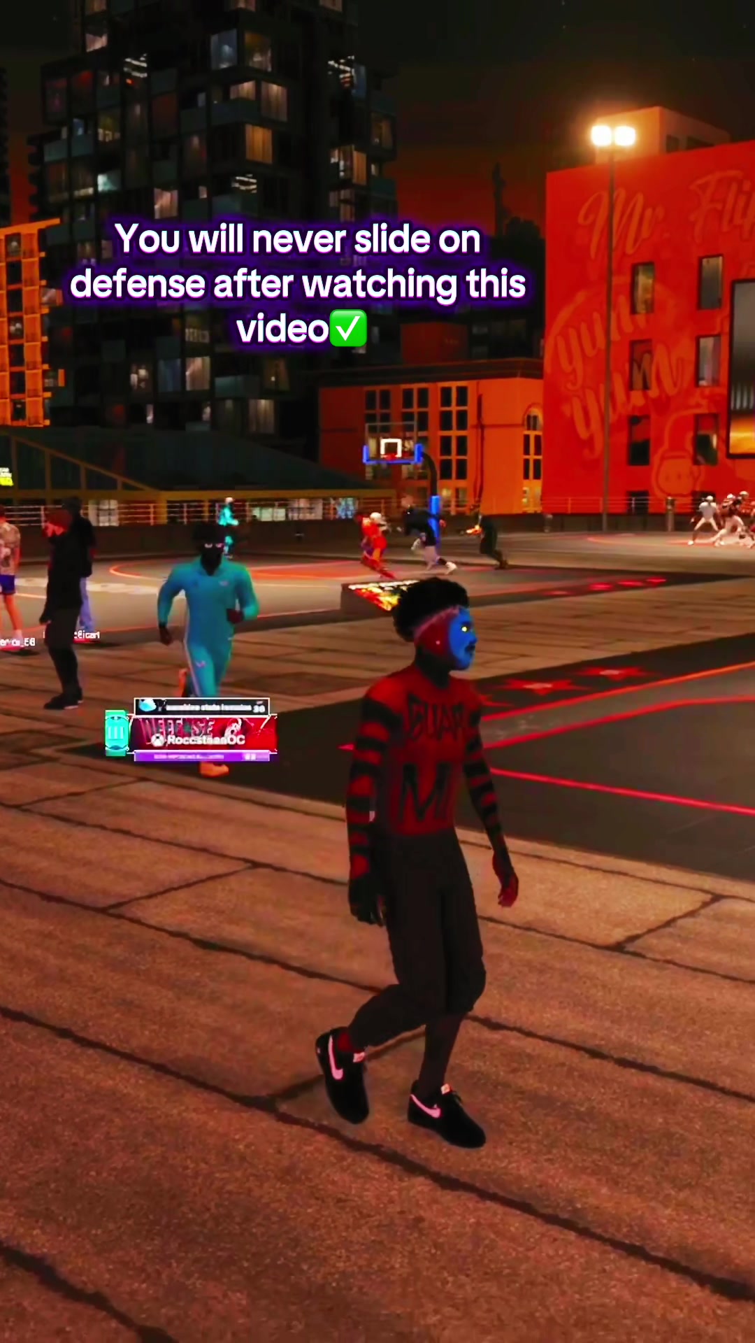 TikTok post by @etoochicken for GameSir. Caption reads: [...] sliding on defense on 2k26✅@GameSir Official....