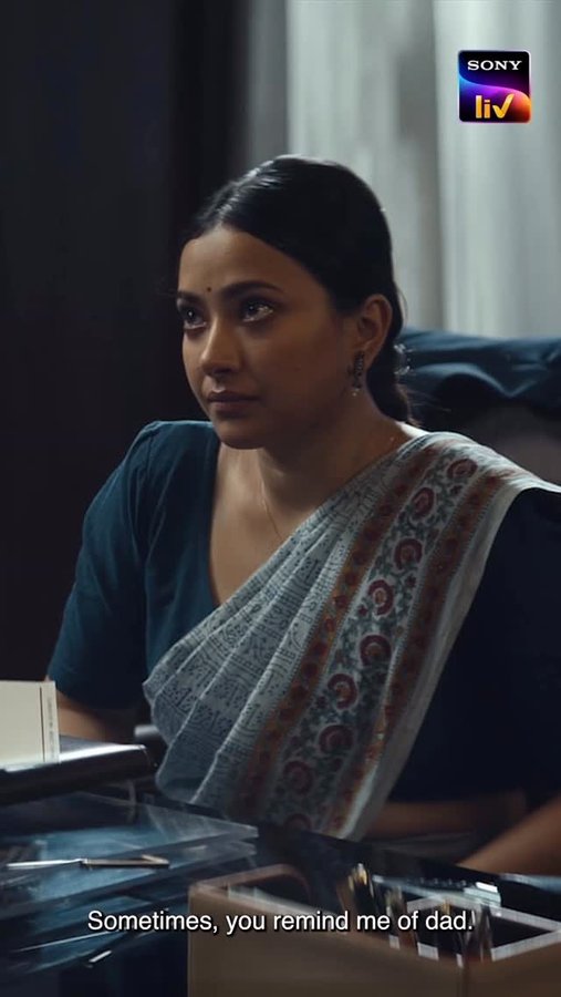 Instagram post by @shwetabasuprasad11 for Sony LIV. Caption reads: A fearless daughter to a fearless....