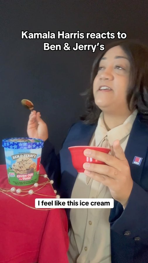 Instagram post by @alienreese for Ben & Jerry's. Caption reads: #BenAndJerrysPartner
These chocolate mousse swirls....