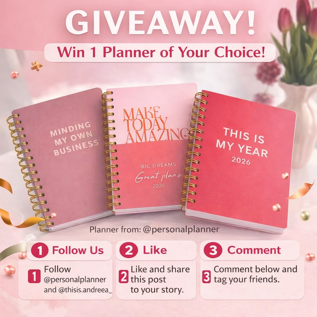 Instagram post by @thisis.andreea_ for Personal Planner. Caption reads: [...] 🎁 I’m so excited to team up with....