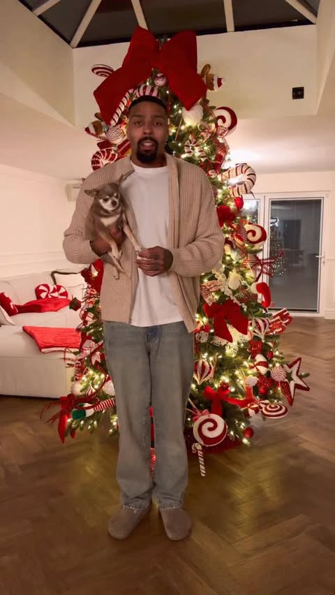 Instagram post by @jordanbanjo for Purina. Caption reads: [...] Feeding him high-quality nutrition with....