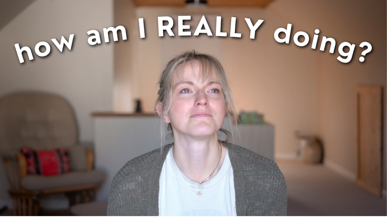 YouTube post by @heyshayla for Flodesk. Caption reads: How am I REALLY doing?!?! New*ish Mom of 3😅😅😅.