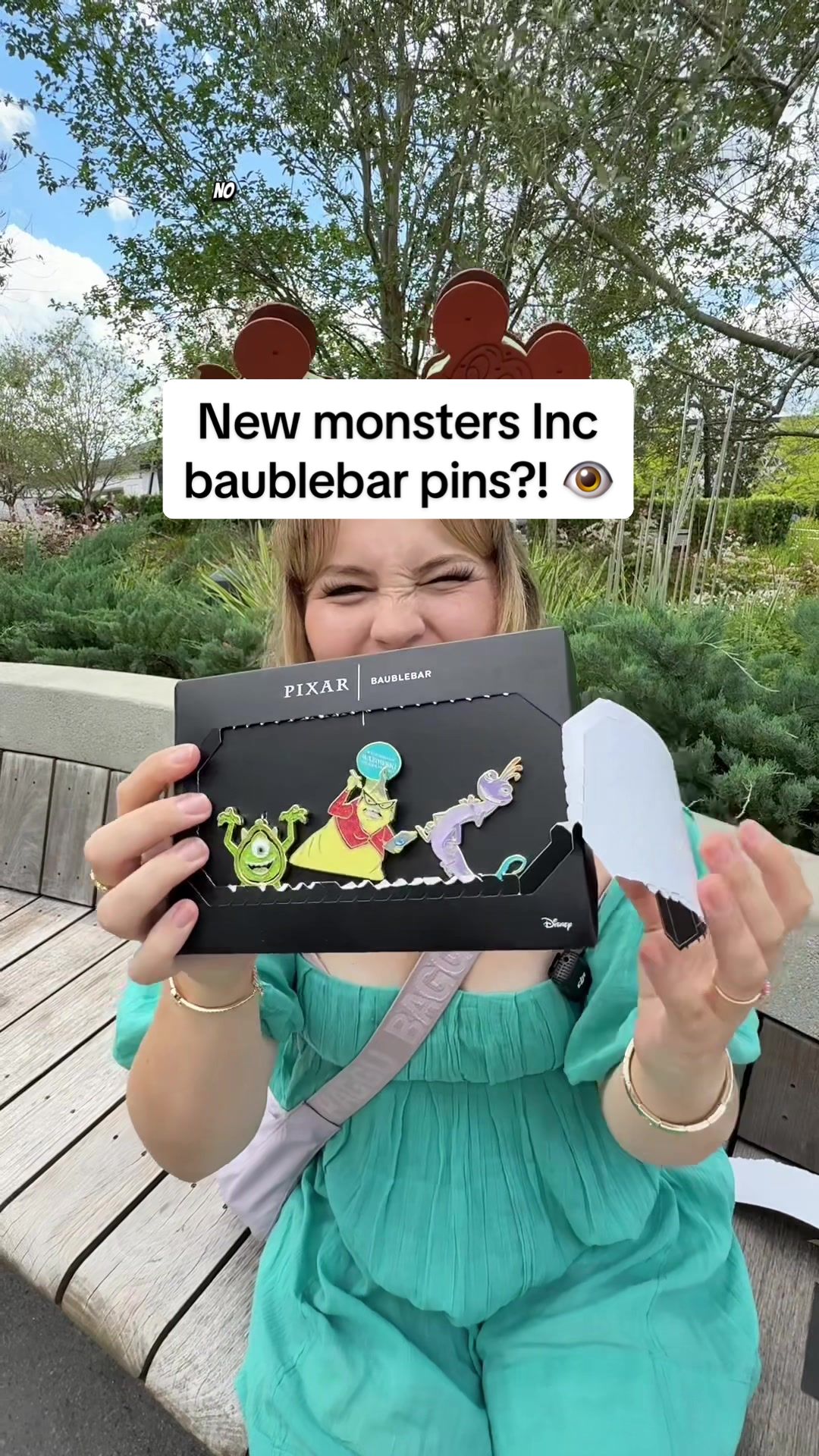 TikTok post by @pincessshannon for BaubleBar. Caption reads: #gifted OMG mystery pins from @BaubleBar ?! I love....