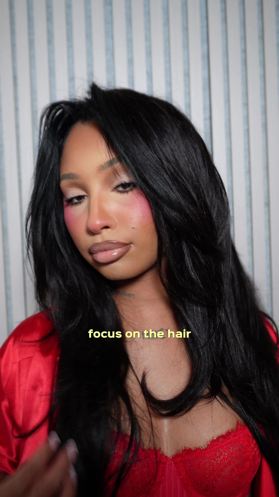TikTok post by @paigemonet_ for Wequeen. Caption reads: [...] blended TOO good, Yaki bundles from....