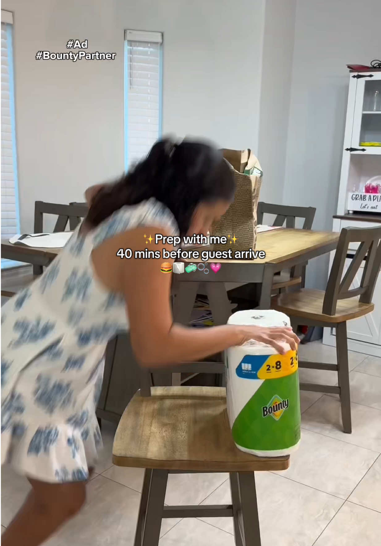 TikTok post by @smilleyy_2 for Bounty. Caption reads: #ad #BountyPartner Bounty got a durable diamond....