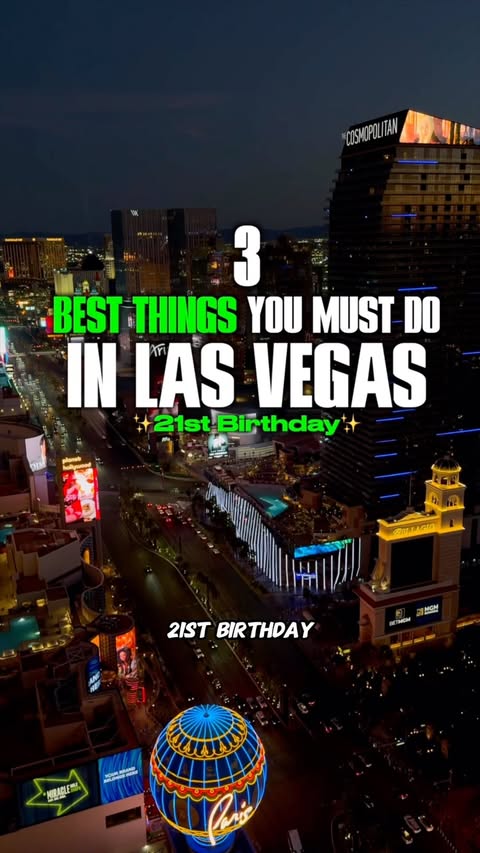 Instagram post by @immarcomurillo for Las Vegas. Caption reads: [...] to celebrate your 21st Birthday in Las Vegas....