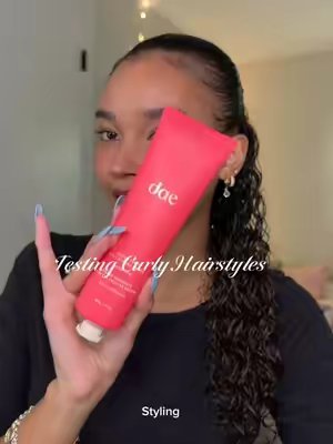 TikTok post by @kayleemalcolm for dae. Caption reads: #DaeHairPartner curls that made it through my....