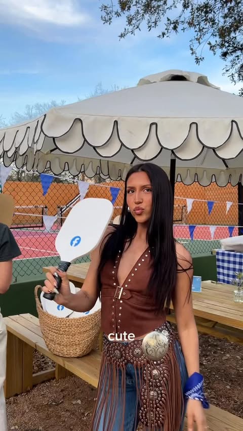 Instagram post by @yolandainthecity for Facebook. Caption reads: [...] tacos, and pickleball? @facebook took me on....