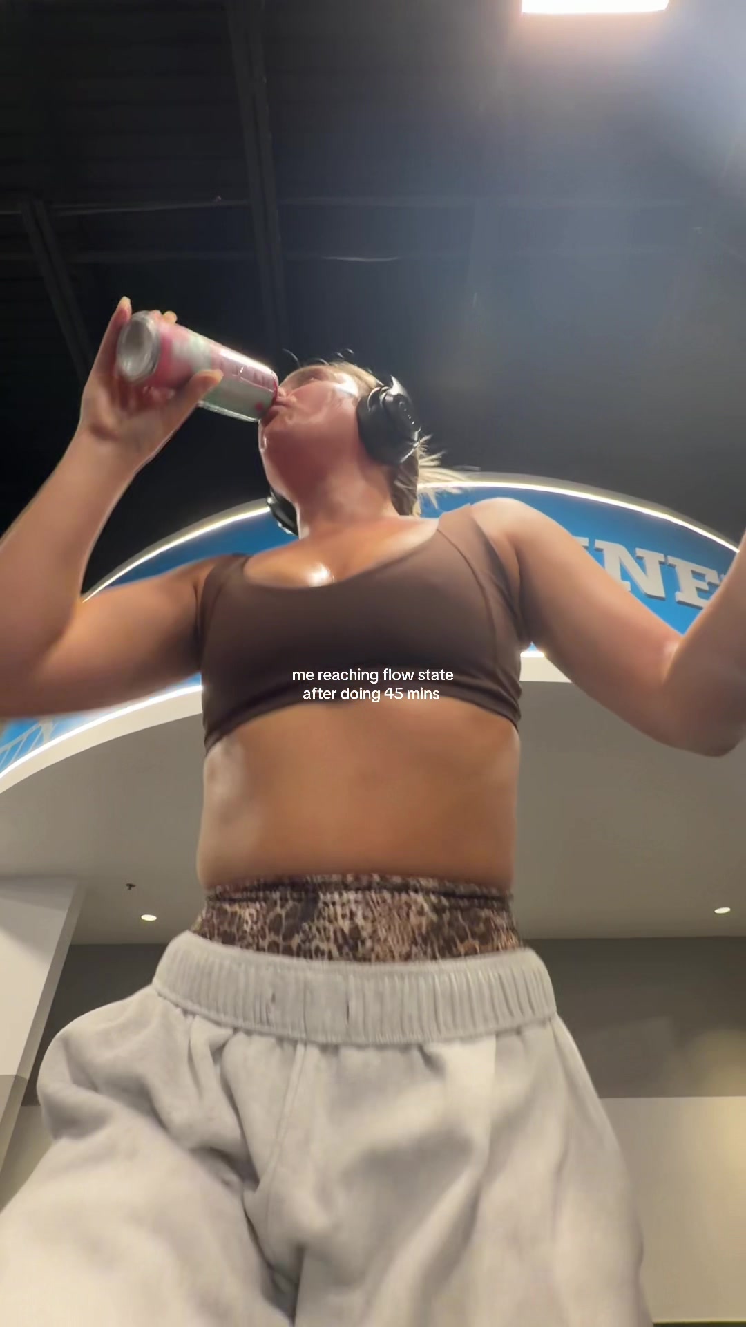 TikTok post by @kelskelsslimthicc for Liaison The Label. Caption reads: [...] #fyp #cardio #slay #newyearnewme @Liaison....