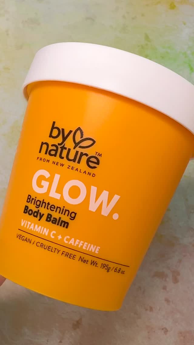 Instagram post by @kimsaysfourletterwords for bynatureskincare. Caption reads: GLOW 🧡

we all know vitamin c. it’s used in....