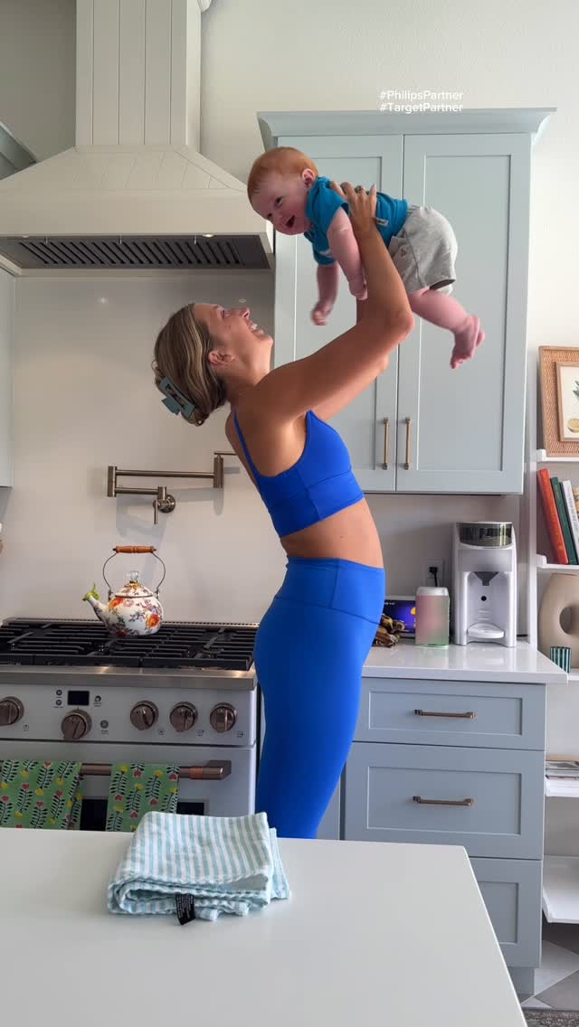 Instagram post by @itsgretawilson for Target. Caption reads: #Ad #PhilipsPartner Loving easy mornings like....
