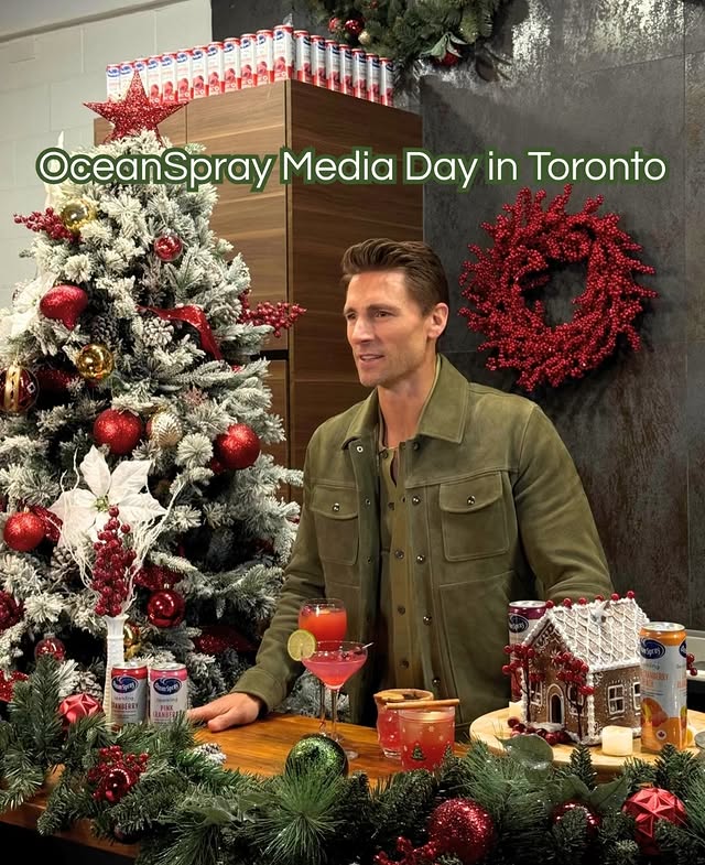 Instagram post by @awalkk35 for Ocean Spray. Caption reads: Follow me through my media day with....
