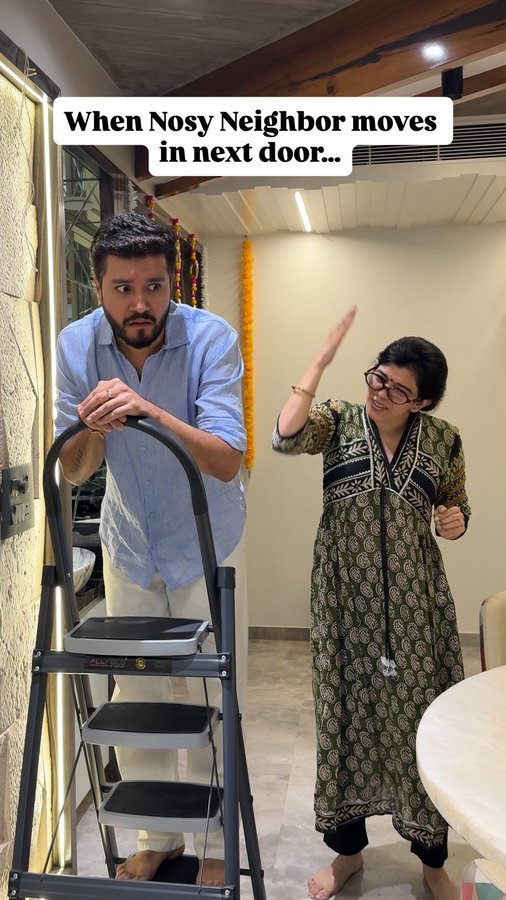 Instagram post by @chaitaliandharshil for JioMart. Caption reads: At this point, Harshil is afraid that she will....